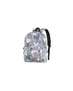 Рюкзак для ноутбука 2E 13" TeensPack Cats, grey (2E-BPT6114GC)