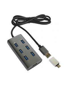 Концентратор Maiwo USB 3.0 Type-A / Type-C to 7х USB3.0 (KH700)