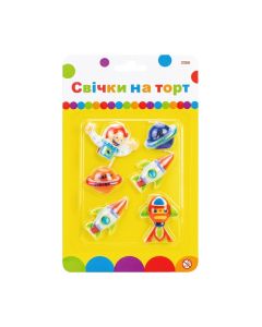 Свічка Maxi Космос 6 шт на торт (MX624028)