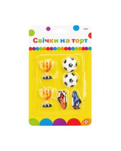 Свічка Maxi Футбол 6 шт на торт (MX624032)