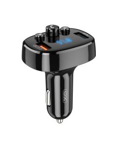FM модулятор XO XO-BCC03 Car Charger 18W Bluetooth+QC3.0 Quick Charger Black (XO-BCC03)