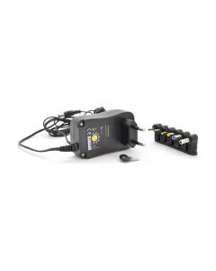 Блок живлення мережевий Voltronic 24W Universal, Output 3V-12V, 2.35*0.75/ 3.0*1.1/3.5*1.35/4.0*1.7 /5.5*2.1/5.5*2.5 (13034 / YT-UPS24W)
