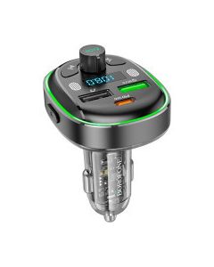 FM модулятор BOROFONE BC47, Gray, Box