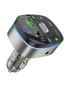 FM модулятор HOCO E71, Black/Silver, Box