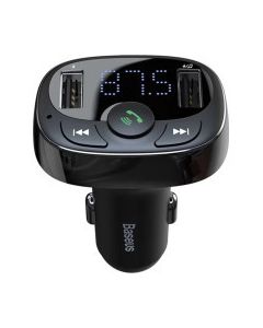 FM модулятор Baseus T Shaped S-09A 2 х USB Type-A, microSD Black (CCMT000001)