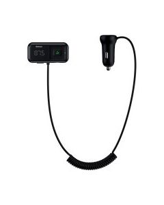FM модулятор Baseus T Shaped S-16 2 х USB Type-A, microSD, AUX Black (CCMT000201)