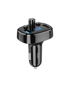 FM модулятор XO BCC-02 3.1A/2 USB Black (ВCC-02)