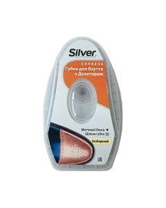 Губка для взуття Silver Блиск з дозатором силікону Безбарвна 6 мл (8690757001980)