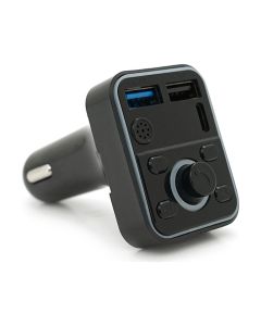 FM модулятор Voltronic D1, підсвітка 7 кольорів, 1.5-3.1A, USB, TF (FM-D1-7Col)