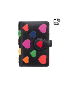 Гаманець Visconti LV4 Crush з RFID Black-Multi Love (LV4 BK MULTI)