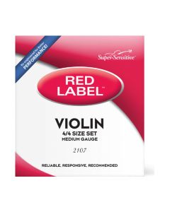Струни для скрипки D'Addario Super Sensitive 2107 Red Label Violin String Set - 4/4 Size (2107 4/4)