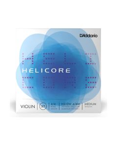 Струни для скрипки D'Addario Helicore Violin String Set Wound E 4/4 Scale Medium Tension (H310W 4/4M)