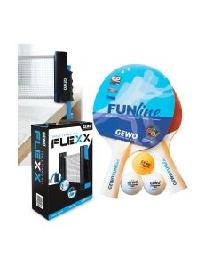 Комплект для настільного тенісу Gewo Double-Fun + сітка Flexx (103360000) (931293)