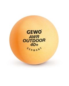 М'ячик для настільного теніса Gewo AWR Outdoor 40+ orange 6шт (96614200) (931308)