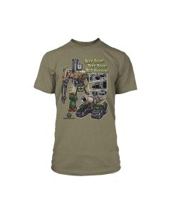Футболка Jinx Overwatch - Roll Out Premium Tee Olive Heather, L (JINX-8157 OLL)