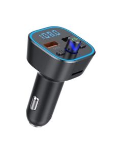 FM модулятор Vortex VO2101 USB QC3.0/USB OTG/microSD Black (VO2101)