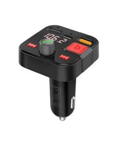 FM модулятор Promate PowerTune 30w USB-A OTG/USB-A QC3.0/USB-C BLACK (powertune-30w.black)