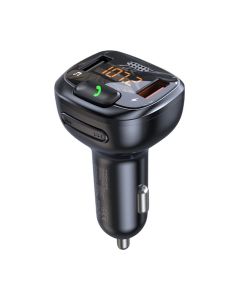FM модулятор Promate SmarTune 4 USB QC3.0/USB OTG/MICROSD BLACK (smartune-4.black)
